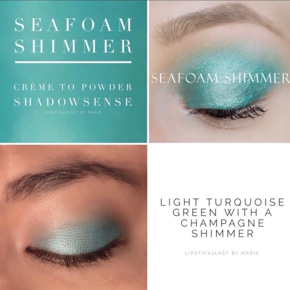 Seafoam Shimmer ShadowSense- pretty turquoise with a silver sheen, nice accent!
